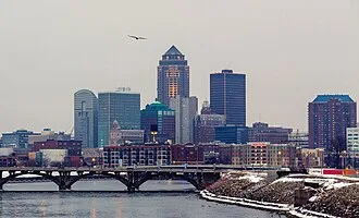 Des Moines, Iowa city skyline &ndash; cost of living, safety and quality of life data